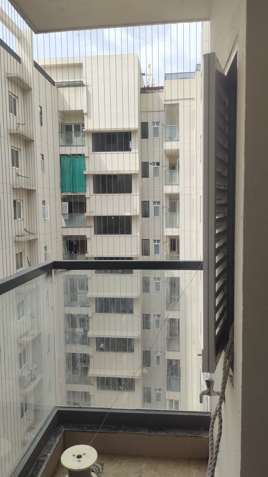 Premium GPC invisible grill installation for living-room balcony in Lucknow - durable and high-quality finish (AI visual concept)