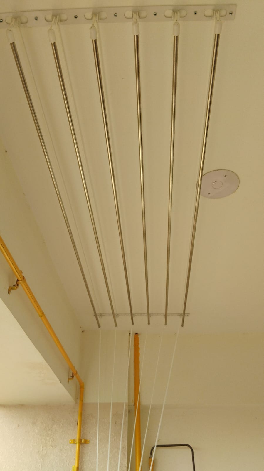 Stainless steel cloth dryer system for balcony