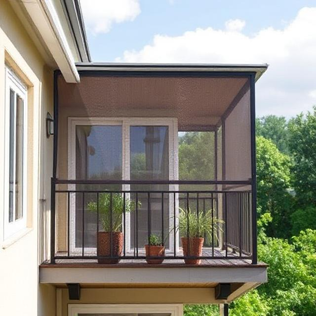 Mosquito net screen fitted to a home window